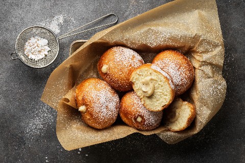 Doughnuts with chai cream