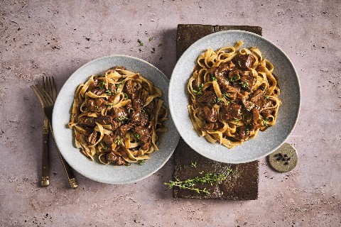 Rindsragout mit Rotwein