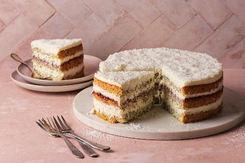Mohn-Kokosnuss-Torte