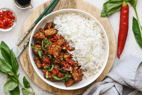 Tofu thaï au basilic