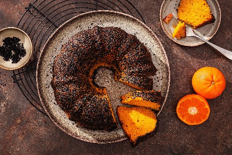 Kouglof aux mandarines et au maïs et gochujang
