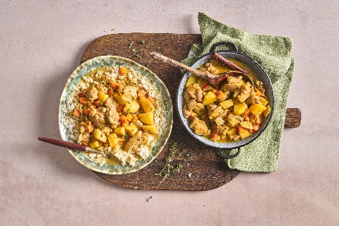 Caribbean chicken curry