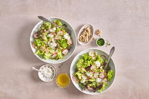 Insalata con ricotta e rapanelli