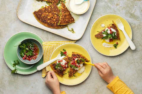 Herb & nut omelette