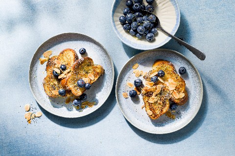 French toast di treccia con papavero