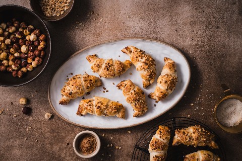 Croissants aux noisettes