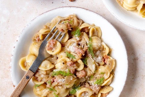 Orecchiette with fennel and salsiccia