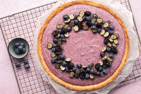 Tarte di mirtilli e more