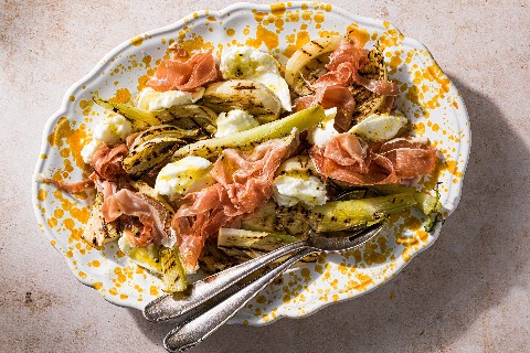 Grillierter Fenchel mit Mozzarella