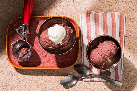 Sorbet au vin rouge