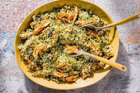 Reissalat mit Poulet