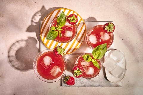 Negroni fraises-basilic