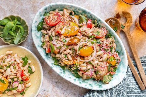 Cannellini-Bohnensalat mit Thon