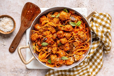 Polpette one pot alla Norma
