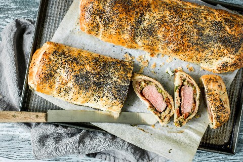 Easter lamb in pastry