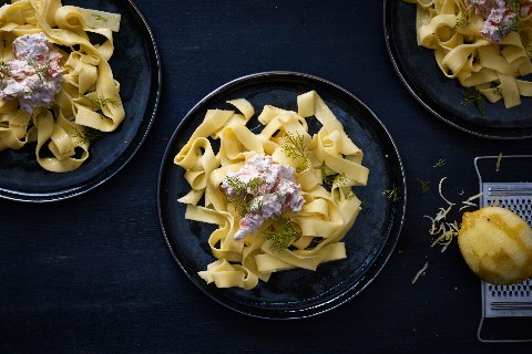 Pappardelle à la mousse de saumon