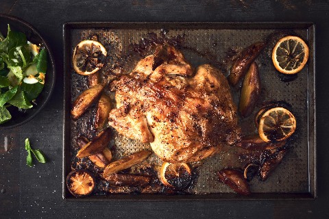 Pollo al limone con formentino mimosa