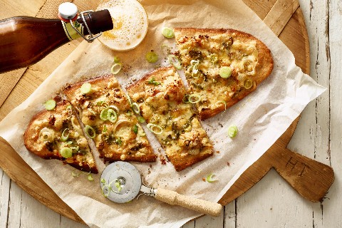 Tartes rustiche alla birra con formaggio