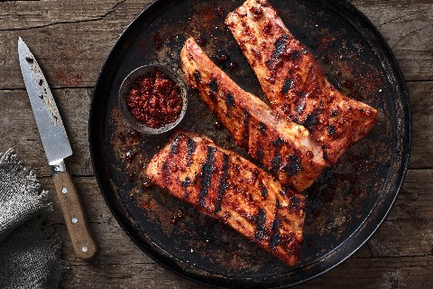 Spareribs con memphis rub