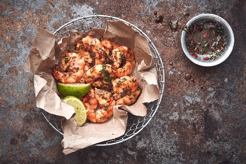 Crevettes géantes grillées