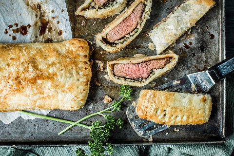 Tranche de rumsteck en croûte