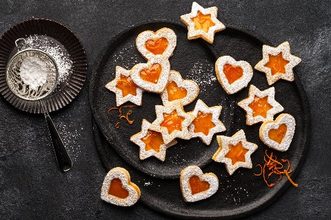 Spitzbuben mit Mandarinengelee