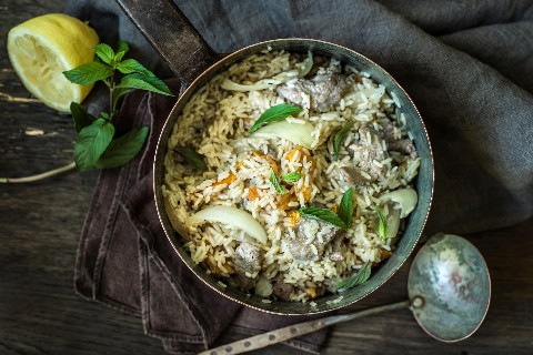 Orientalisches Lamm-Pilaw