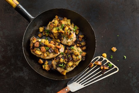 Schweinsplätzli mit Honigkruste