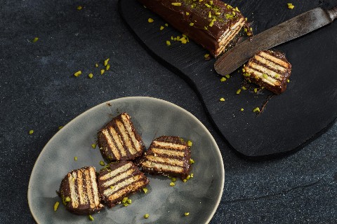 No-bake cappuccino cake
